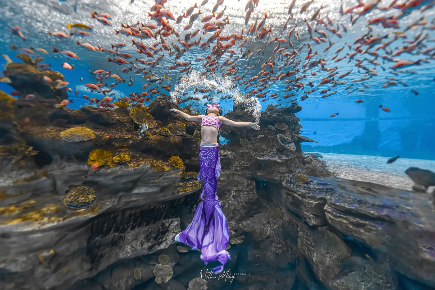 海南 · 中国 · 美人鱼 · 水舞人像
