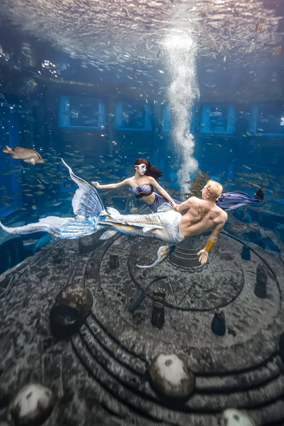 海南 · 中国 · 美人鱼 · 水舞人像